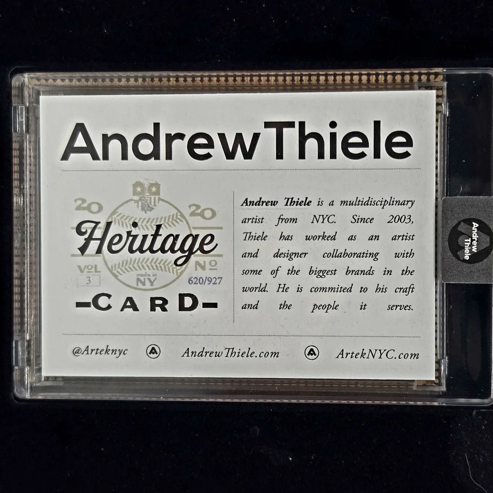 NEW Andrew Thiele-California Dreaming Heritage Card Topps Project 2020 #/927 NIB